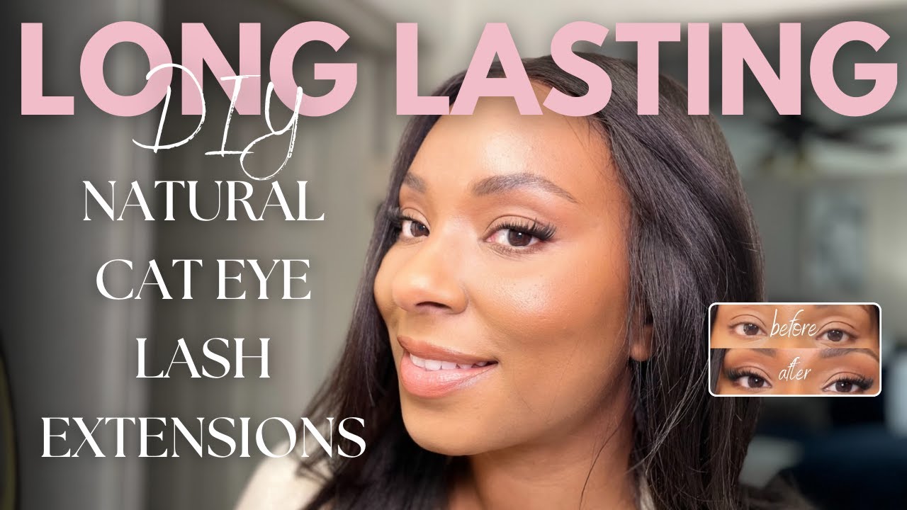 How To Apply Cluster Lashes (DIY Lash Extensions) - YouTube