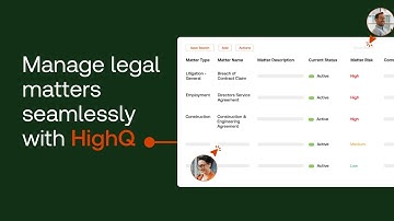 Manage legal matters seamlessly with HighQ