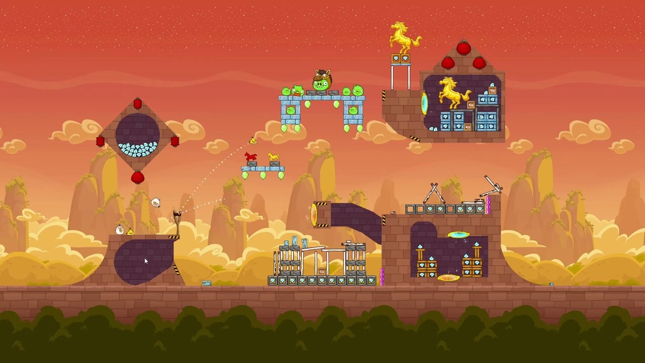 Angry Birds Friends Level 5 Tournament 1702 TWO stars NO POWER-UP walkthrough 2026-02-18