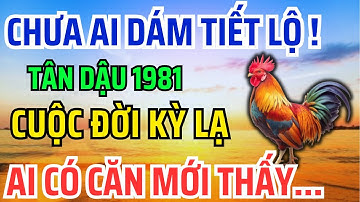 Tuổi Tân Dậu 1981 Là con Trời Phật, Có Phước đức Hậu Vận Rất Sướng Nhìn 9 Điểm Này Là Biết!