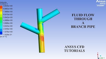Fluid Flow through a Branch Pipe | CFD Analysis | ANSYS Fluent | ANSYS CFD Tutorials