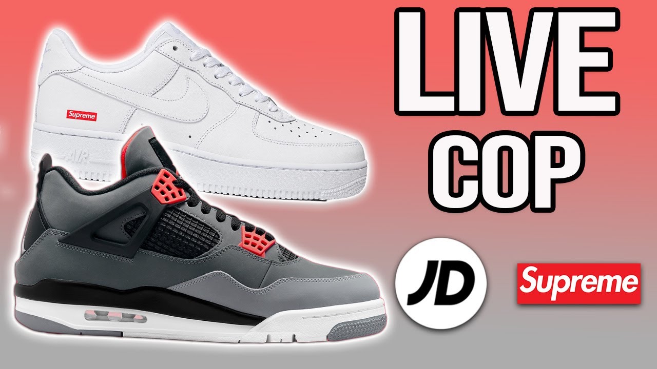 Live Cop : Jordan 4 'Infrared' FNL/JD EA *Ship To Me* \u0026 Potential Supreme  Air Force 1 Restock - YouTube