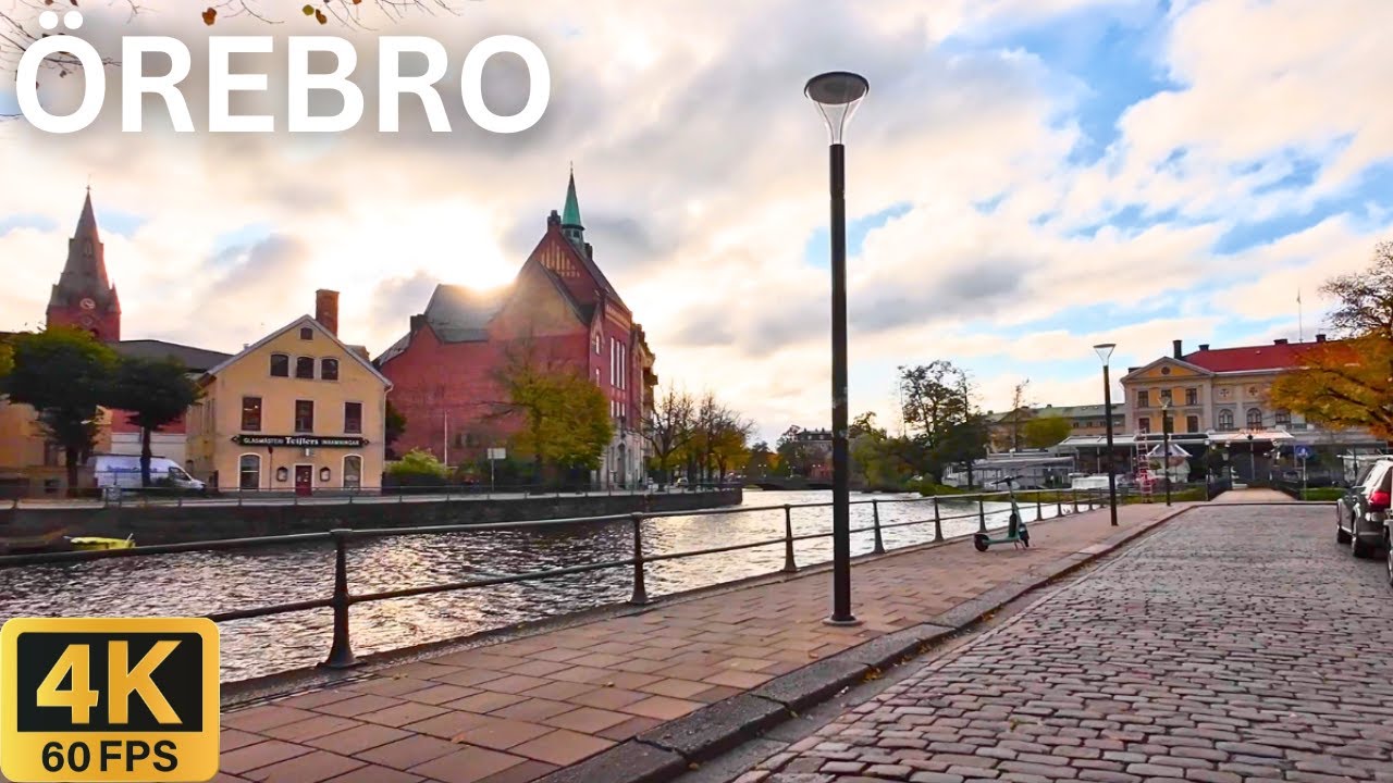 Видеотур 4K: Эребру Швеция 🇸🇪 | Путешествие по Городу