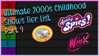 My Ultimate 2000s Childhood Shows Tier List (Part 9)
