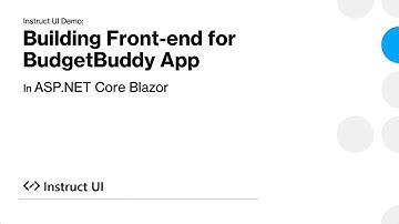 InstructUI Demo: Build a Modern Budget App Front-End in Minutes with Blazor & Instruct UI