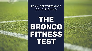 The Bronco Fitness Test