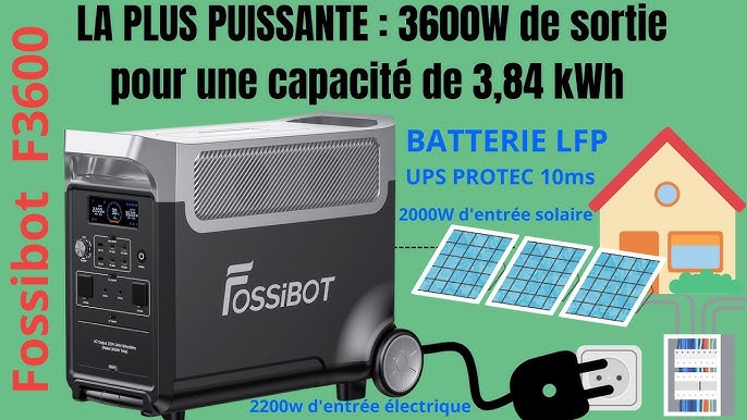 FOSSIBOT F2400 / La batterie nomade la plus économique 