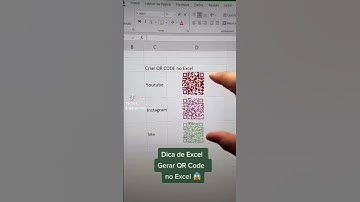 maneira de criar código qr no Excel pessoal