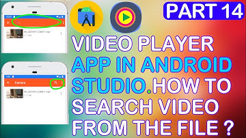 Android Studio Tutorial Video Player App, Search videos from Video Player(Android Studio)