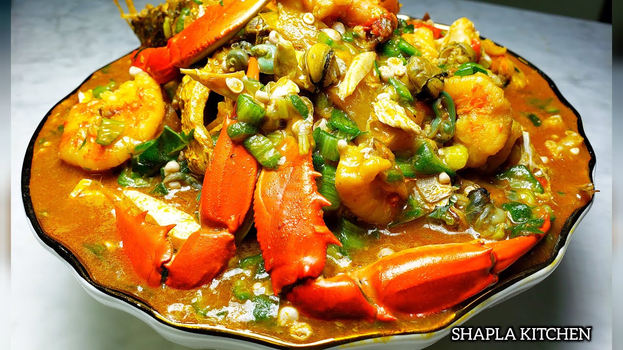 HOW TO COOK NIGERIAN SEAFOOD OKRA SOUP/HEALTHY NIGERIAN MEAL/DINNER INSPIRATION #SEAFOODOKRA #DINNER