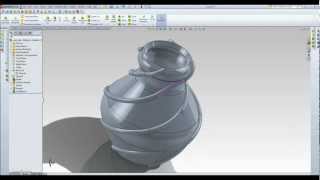 Solidworks helix intersection curve