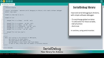 SerialDebug library for Arduino