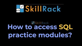 How to practice SQL modules in SkillRack