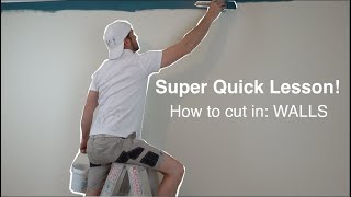 Super Quick Lesson: How to cut in the walls. by Brolux Painting 26,913 views 3 years ago 3 minutes, 14 seconds