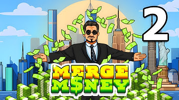 Merge Money: I am Rich Gameplay Walkthrough Part 2 | iOS, Android, Puzzle Game