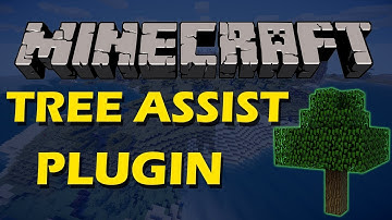 Cut down an entire tree with one swing in Minecraft with Tree Assist Plugin