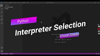 python interpreter selection in visual studio or vscode #visualstudio #vscode #seekers