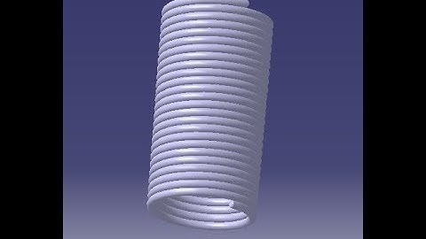CATIA V5 Beginner tutorial: Learn to design Spring using Catia V5