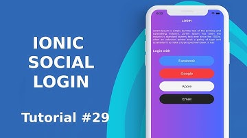 IONIC SOCIAL LOGIN