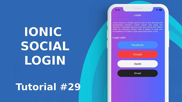 IONIC SOCIAL LOGIN