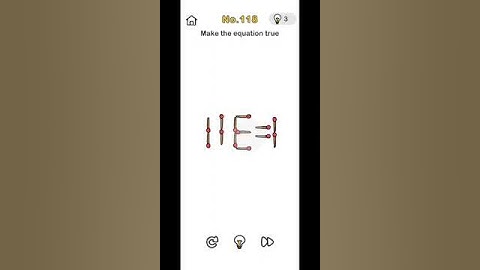 Level 118/Make the equation true brain out #braintestsolution #brainout #gaming #brainmasti