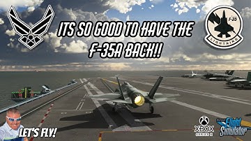 F-35A Launches From Carrier And Lands Using Hook! MICROSOFT FLIGHT SIMULATOR XBOX | MSFS2020