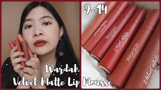 Review & Swatches Wardah Exclusive Matte Lip Cream 13 14 15 | Nyaman Banget di Bibir 👄👄