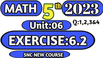 Class 5 Math Chapter 6 Exercise 2.2 Q:1,2,3&4 New Course 2023