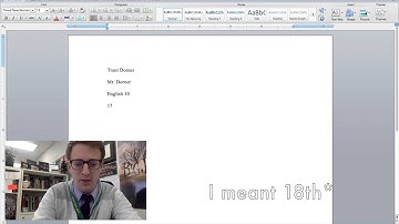 MLA Heading Instructions