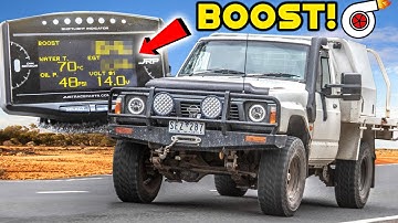 How Much BOOST does my TURBO TD42 4x4 Make? DID it get TOO HOT!? | JRP 14in1 Gauge Install