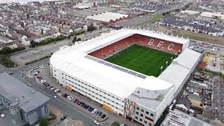 Blackpool FC Bloomfield Road by Drone 4K Take Two 2022