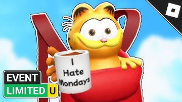 [LIMITED EVENT] How to get the GARFIELD RED BACKPACK in EASY OBBY | Roblox