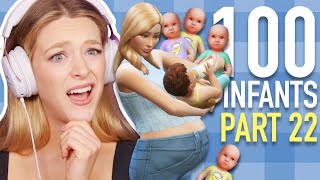 Can You Have Quadruplets In The Sims 4 | 100 BABY CHALLENGE SPEEDRUN | Part 22