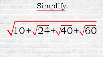 A Nice Algebra Problem | A Nice Square Root Simplification Problem