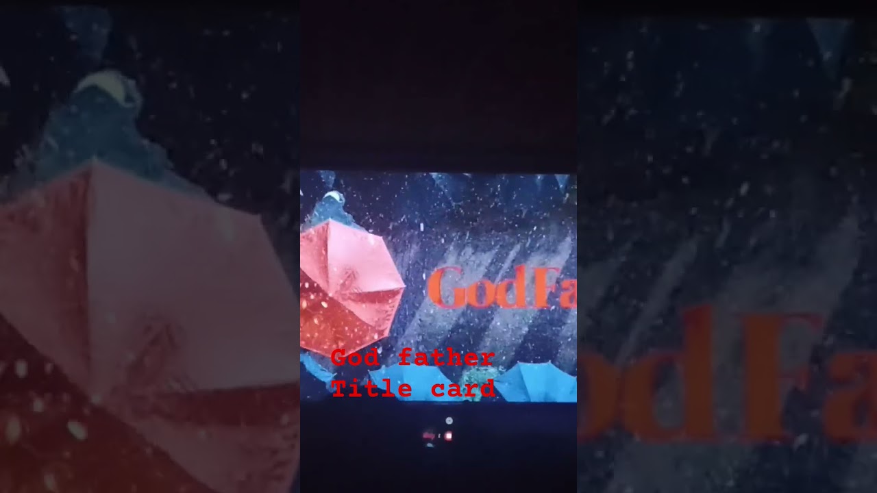 Godfather title card theatre response 