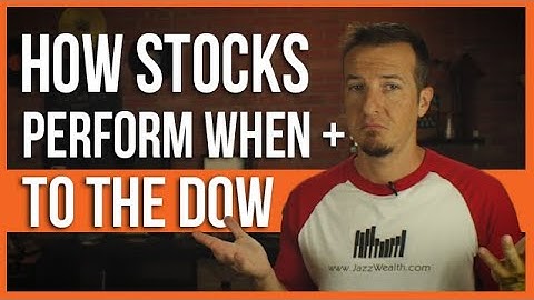 How stocks perform after being added to the Dow Jones.
