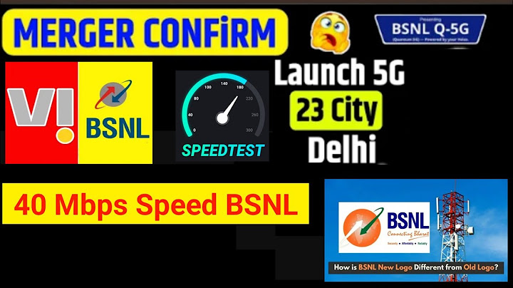 Vi & Bsnl Merger News | BSNL Speed Test | 40 Mbps SIM | Bsnl Launch 5g Delhi