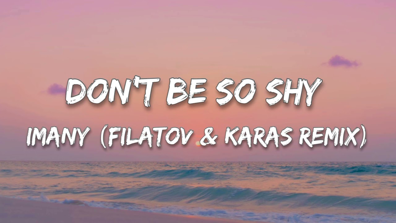 Imany Filatov  Karas Remix  Dont Be So Shy Lyrics