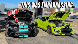 MODIFIED HELLCAT CALLS OUT SHELBY GT500 TO RACE!