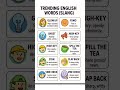 Trending English words (Slangs) English learning practice #educationalvideo 📚📚