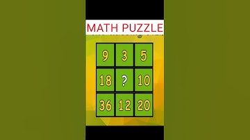Find the Missing Number || Best Maths Puzzle- A brain teaser is a puzzle #youtubeshorts