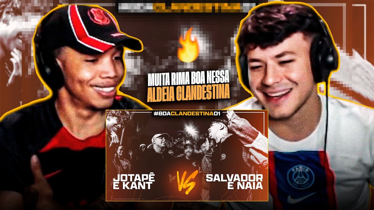 APOLLO E NEO REAGEM A JOTAPÊ E KANT X SALVADOR E NAIA | GRANDE FINAL | BDA CLANDESTINA 01