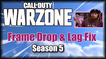 Warzone Frame Drop & Lag Fix! | Season 5 | Numbers Event