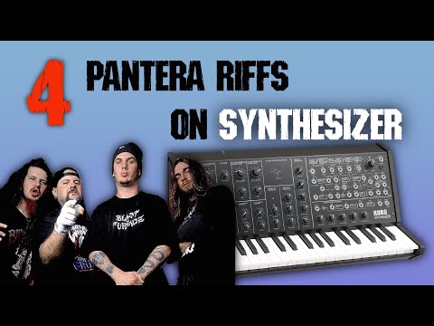 4 PANTERA KICKASS RIFFS played on a SYNTHESIZER | Korg Ms-20 Mini