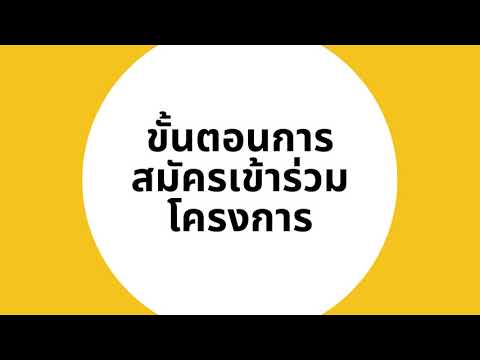 คำแนะนำการสมัครเข้าร่วมโครงการส่งเสริมการสร้างทัศนคติและแรงจูงใจ ปีการศึกษา 2565