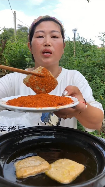 Hand-Torn Tofu from Liulong, Dafang, Guizhou #food #asmr