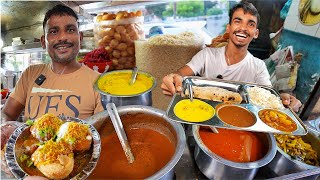 10/- Rs Indian Street Food | Raja Dhaba ki Desi Thali, Rani Bagh ki Papdi Chat, Verka Dahi Bhalla