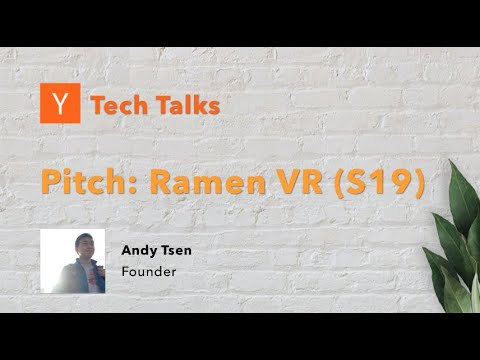 Ramen VR (S19) - YC Tech Talks: Gaming 2020 (November 9th, 2020) thumbnail