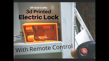 3D Printed Electric Lock (on a door)