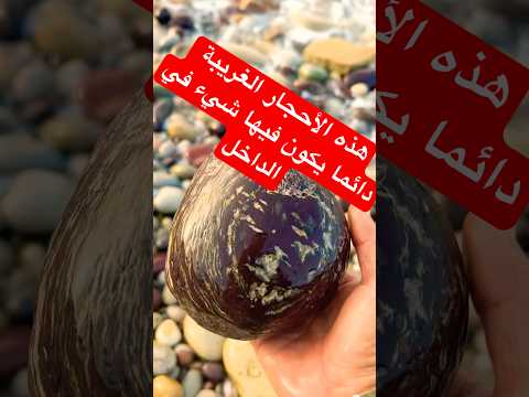 هذا الحجر إذا كسرته ممكن تجيك أشياء جميلة في داخلها احجار كريمة اساورخرز امودو على الدراجات